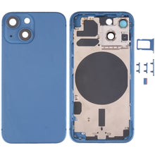 Load image into Gallery viewer, Back Housing Cover with SIM Card Tray &amp; Side  Keys &amp; Camera Lens for iPhone 13 Mini, For iPhone 13 Mini
