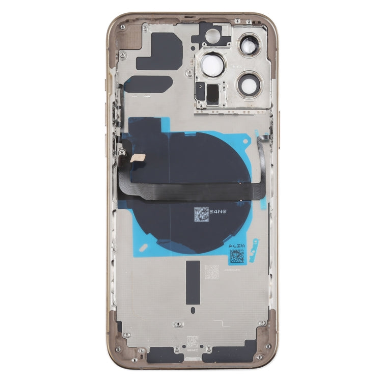 For iPhone 13 Pro Max Battery Back Cover with Side Keys & Card Tray & Power + Volume Flex Cable & Wireless Charging Module
