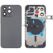 Load image into Gallery viewer, For iPhone 13 Pro Battery Back Cover with Side Keys &amp; Card Tray &amp; Power + Volume Flex Cable &amp; Wireless Charging Module
