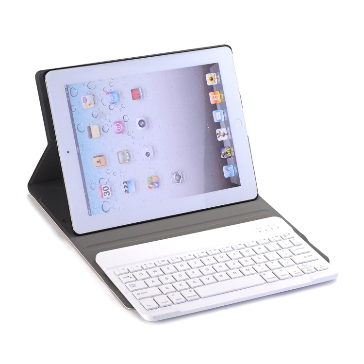 A02 for iPad 4 / 3 / 2 Universal Ultra-thin ABS Horizontal Flip Tablet Case + Bluetooth Keyboard