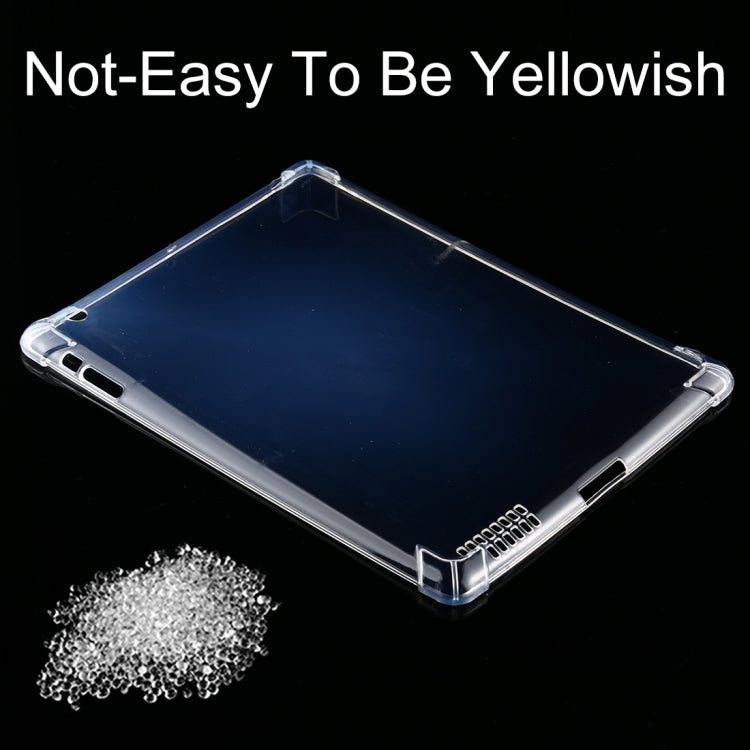 For iPad 4 / 3 / 2 3mm Four Corners Shockproof Transparent Protective Case