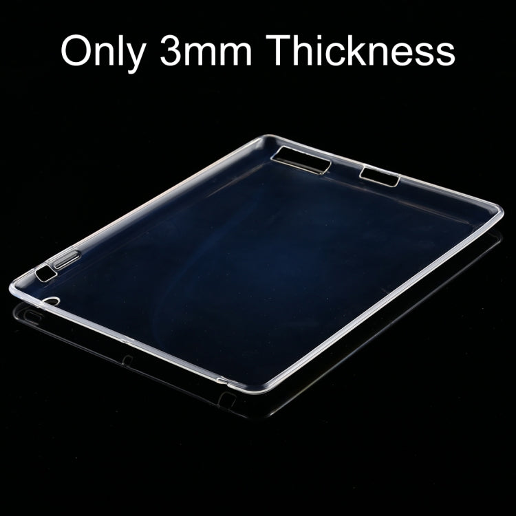 For iPad 4 / 3 / 2 3mm Shockproof Transparent Protective Case