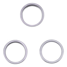 Load image into Gallery viewer, For iPhone 14 Pro 3PCS Rear Camera Glass Lens Metal Outside Protector Hoop Ring