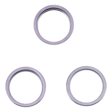 Load image into Gallery viewer, For iPhone 14 Pro Max 3PCS Rear Camera Glass Lens Metal Outside Protector Hoop Ring, For iPhone 14 Pro Max