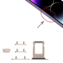 Load image into Gallery viewer, SIM Card Tray + SIM Card Tray + Side Keys for iPhone 14 Pro Max