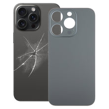 Load image into Gallery viewer, For iPhone 15 Pro Easy Replacement Big Camera Hole Glass Back Battery Cover