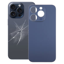 Load image into Gallery viewer, For iPhone 15 Pro Easy Replacement Big Camera Hole Glass Back Battery Cover