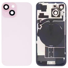 Load image into Gallery viewer, For iPhone 15 Glass Battery Back Cover with Flash Bracket + Wireless Charging Module