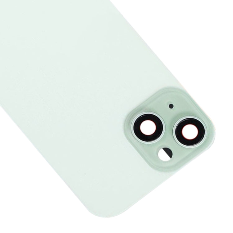 For iPhone 15 Glass Battery Back Cover with Flash Bracket + Wireless Charging Module