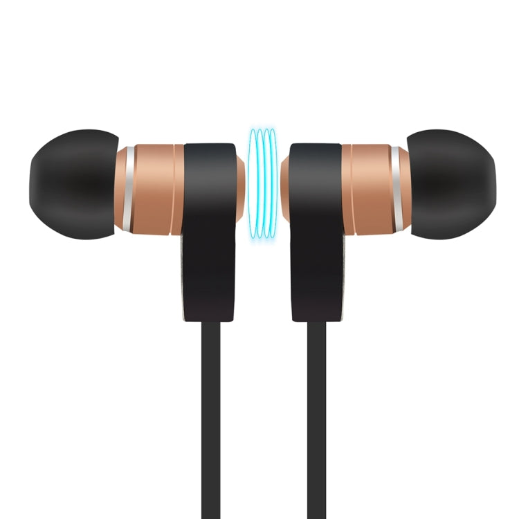 BT-KDK61 CVC6.0 Noise Reduction Stereo Magnetic Wireless Sports Bluetooth Earphone, Support Wire-control