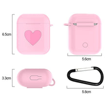 Load image into Gallery viewer, Heart Pattern Apple Wireless Earphones Charging Box Dust-proof Shockproof Outdoor Protective Case for Airpods