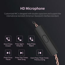 Load image into Gallery viewer, KZ ZSN Circle Iron Moving Iron Quad-core Wired Control In-ear Mega Bass HiFi Earphone with Microphone