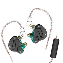 Load image into Gallery viewer, KZ ZSN Circle Iron Moving Iron Quad-core Wired Control In-ear Mega Bass HiFi Earphone with Microphone