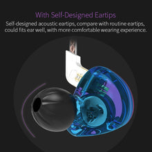 Load image into Gallery viewer, KZ ZST Circle Iron In-ear Mega Bass MP3 Dual Unit Earphone without Microphone