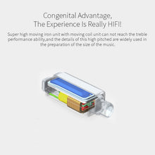 Load image into Gallery viewer, KZ ZST Circle Iron In-ear Mega Bass MP3 Dual Unit Earphone without Microphone