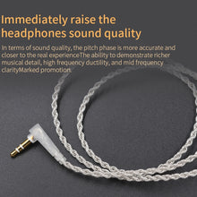 Load image into Gallery viewer, KZ 8 Pin Oxygen-free Copper Silver Plated Upgrade Cable for Most MMCX Interface Earphones