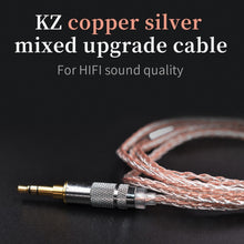 Load image into Gallery viewer, KZ B Copper-silver Mixed Plated Upgrade Cable for KZ ZST / ZS10 / ES4 / AS10 / BA10 Earphones