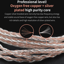 Load image into Gallery viewer, KZ B Copper-silver Mixed Plated Upgrade Cable for KZ ZST / ZS10 / ES4 / AS10 / BA10 Earphones