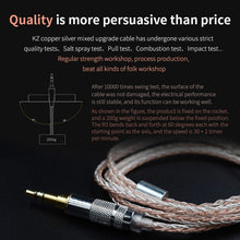 Load image into Gallery viewer, KZ B Copper-silver Mixed Plated Upgrade Cable for KZ ZST / ZS10 / ES4 / AS10 / BA10 Earphones