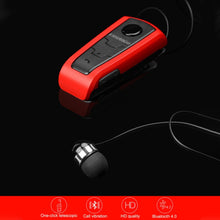 Load image into Gallery viewer, Fineblue F910 CSR4.1 Retractable Cable Caller Vibration Reminder Anti-theft Bluetooth Headset