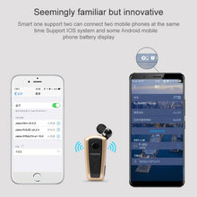 Load image into Gallery viewer, Fineblue F910 CSR4.1 Retractable Cable Caller Vibration Reminder Anti-theft Bluetooth Headset