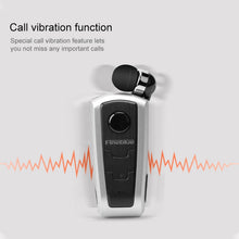 Load image into Gallery viewer, Fineblue F910 CSR4.1 Retractable Cable Caller Vibration Reminder Anti-theft Bluetooth Headset