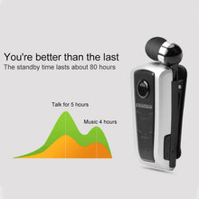 Load image into Gallery viewer, Fineblue F910 CSR4.1 Retractable Cable Caller Vibration Reminder Anti-theft Bluetooth Headset