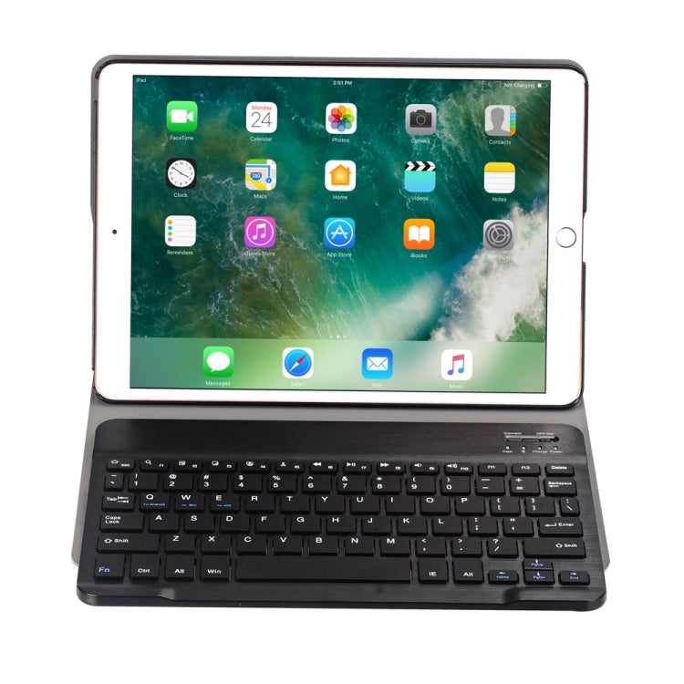 A102 For iPad 10.2 inch Ultra-thin Detachable Bluetooth Keyboard Leather Tablet Case with Stand Function, Black, Dark Blue, Gold, Rose Gold