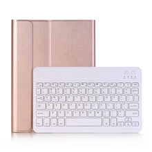 Load image into Gallery viewer, A102 For iPad 10.2 inch Ultra-thin Detachable Bluetooth Keyboard Leather Tablet Case with Stand Function, Black, Dark Blue, Gold, Rose Gold