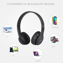 Load image into Gallery viewer, P47 Foldable Wireless Bluetooth Headphone with 3.5mm Audio Jack, Support MP3 / Call, P47 Black, P47 Blue, P47 Red, P47 White, P47 Green