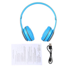 Load image into Gallery viewer, P47 Foldable Wireless Bluetooth Headphone with 3.5mm Audio Jack, Support MP3 / Call