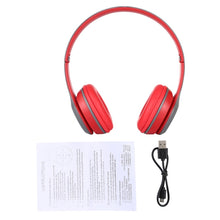 Load image into Gallery viewer, P47 Foldable Wireless Bluetooth Headphone with 3.5mm Audio Jack, Support MP3 / Call, P47 Red, P47 White, P47 Green, P47 Black, P47 Blue