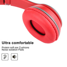 Load image into Gallery viewer, P47 Foldable Wireless Bluetooth Headphone with 3.5mm Audio Jack, Support MP3 / Call, P47 Red, P47 White, P47 Green, P47 Black, P47 Blue