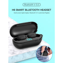 Load image into Gallery viewer, H6 TWS Bluetooth 5.0 Wireless Bluetooth Earphone with Digital Display &amp; Charging Box, Support for Siri &amp; HD Calls