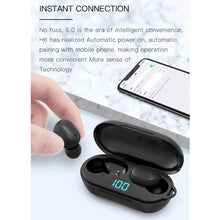 Load image into Gallery viewer, H6 TWS Bluetooth 5.0 Wireless Bluetooth Earphone with Digital Display &amp; Charging Box, Support for Siri &amp; HD Calls