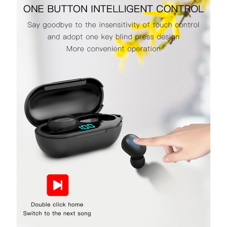 H6 TWS Bluetooth 5.0 Wireless Bluetooth Earphone with Digital Display & Charging Box, Support for Siri & HD Calls
