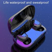 Load image into Gallery viewer, L-21 9D Sound Effects Bluetooth 5.0 Touch Wireless Bluetooth Earphone with Charging Box, Support HD Call