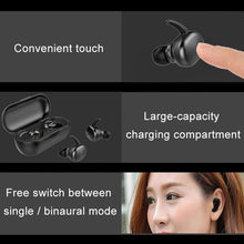 Load image into Gallery viewer, TWS-4 IPX5 Waterproof Bluetooth 5.0 Touch Wireless Bluetooth Earphone with Charging Box, Support HD Call &amp; Voice Prompts