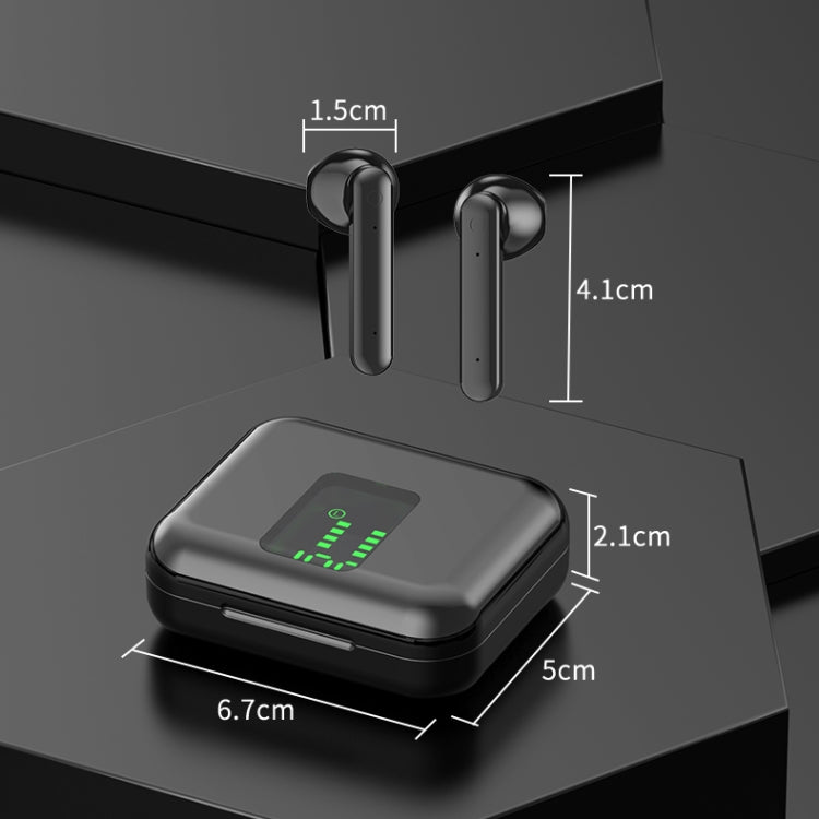 P100pro TWS Bluetooth 5.0 Touch Wireless Bluetooth Earphone with Charging Box & LED Smart Digital Display, Support Siri & Call