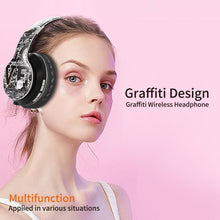 Load image into Gallery viewer, B1 Graffiti Pattern Wireless Bluetooth V5.0 Headset