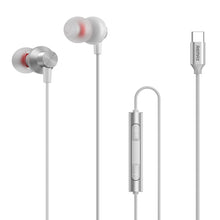 Load image into Gallery viewer, REMAX RM-560 Type-C In-Ear Stereo Metal Music Earphone with Wire Control + MIC, Support Hands-free, Not For Samsung Phones