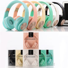 Load image into Gallery viewer, A1 Bluetooth 4.2 Candy Color Super Base Bluetooth Headphone, Support Music Play &amp; Switching &amp; Volume Control &amp; Answer