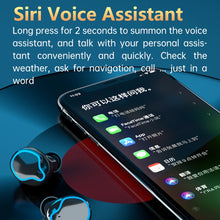 Load image into Gallery viewer, M9 Bluetooth 5.1 TWS Mirror Digital Display Wireless Bluetooth Earphone with Charging Box Flashlight , Support Touch &amp; Siri &amp; Battery Display