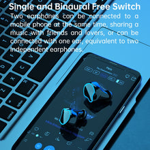 Load image into Gallery viewer, M9 Bluetooth 5.1 TWS Mirror Digital Display Wireless Bluetooth Earphone with Charging Box Flashlight , Support Touch &amp; Siri &amp; Battery Display