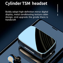 Load image into Gallery viewer, M9 Bluetooth 5.1 TWS Mirror Digital Display Wireless Bluetooth Earphone with Charging Box Flashlight , Support Touch &amp; Siri &amp; Battery Display