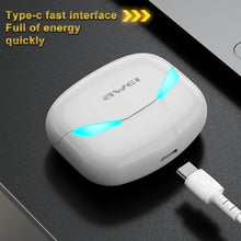 Load image into Gallery viewer, awei T35 Bluetooth V5.0 Ture Wireless Sports Game Dual Mode IPX5 Waterproof TWS Headset with Charging Case
