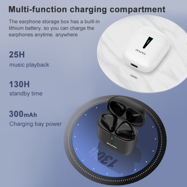 awei T21 Bluetooth V5.0 Ture Wireless Sports TWS Headset with Charging Case