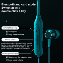 Load image into Gallery viewer, M61 Bluetooth 5.1 Business Sport Magnetic Metal Stereo Neck-mounted Bluetooth Earphone