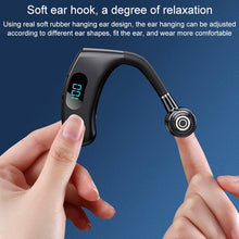 Load image into Gallery viewer, V12 Bluetooth 5.2 Business Hanging Ear Style Smart LED Digital Display Wireless Bluetooth Earphone with Charging Box