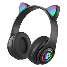 Load image into Gallery viewer, B39 Cat Ear Design LED Gradient Light Wireless Bluetooth Headset